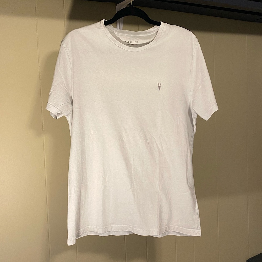 Allsaints White Tee Shirt - Size Medium